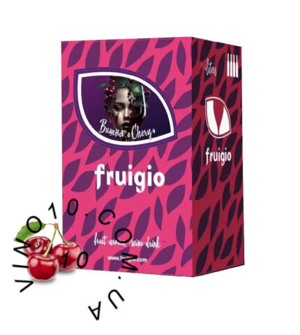 Напій винний ароматизований солодкий червоний Fruigio Вишня бег-ін-бокс 10 літрів