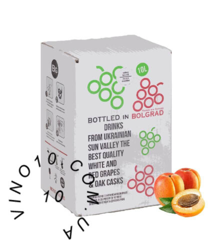 Напій винний ароматизований Абрикос Болград напівсолодке біле зі смаком абрикоса 10 літрів