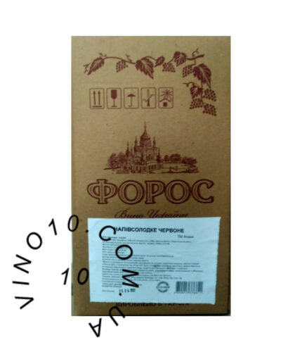 Вино Форос червоне напівсолодке 10 літрів