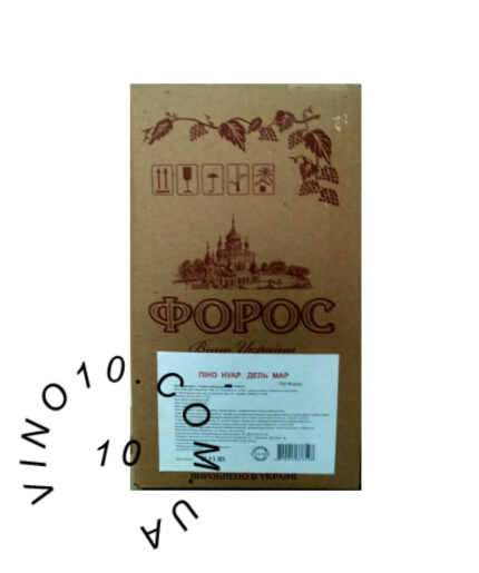 Вино Форос Піно Нуар дель мар червоне напівсолодке 10 літрів