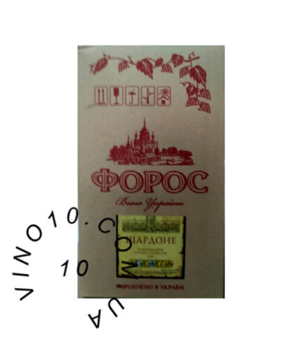 Вино Форос Шардоне біле сухе 10 літрів