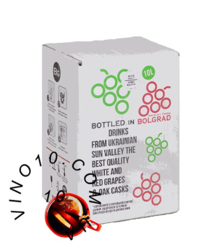 Вино Глінтвейн Болград Червоне Напівсолодке в пакеті 10 літрів