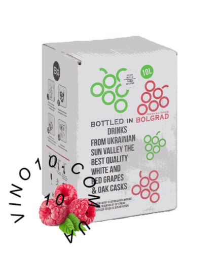 Вино Малина Болград напівсолодке червоне зі смаком малини 10 літрів