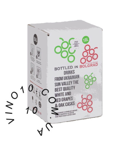 Вино Одеський чорний Bolgrad сухе червоне 10 літрів bag-in-box