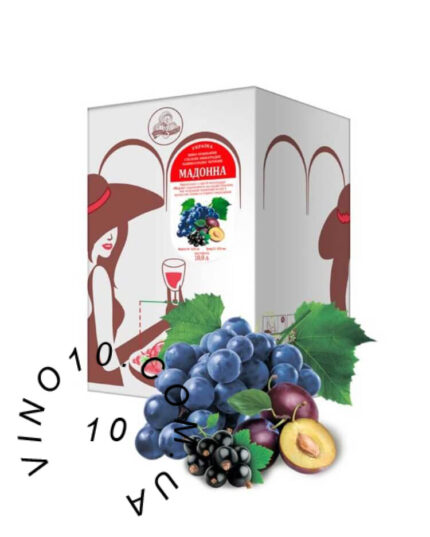 Вино Мадонна Вино з бочки зі смаком сливи та чорної смородини 10 літрів