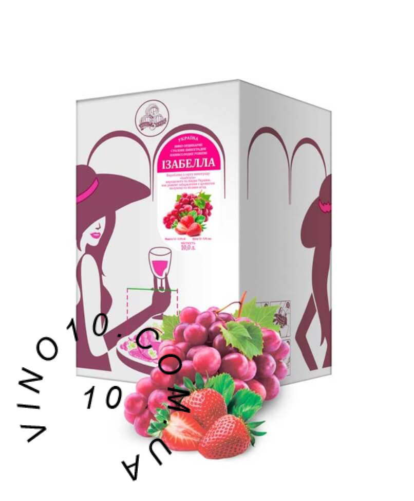 Вино Ізабелла Вино з бочки з ароматом полуниці та лісових ягід 10 літрів