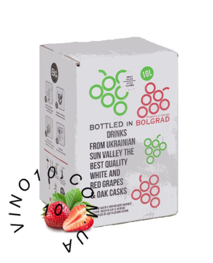 Вино Полуниця Bolgrad напівсолодке червоне 10 літрів