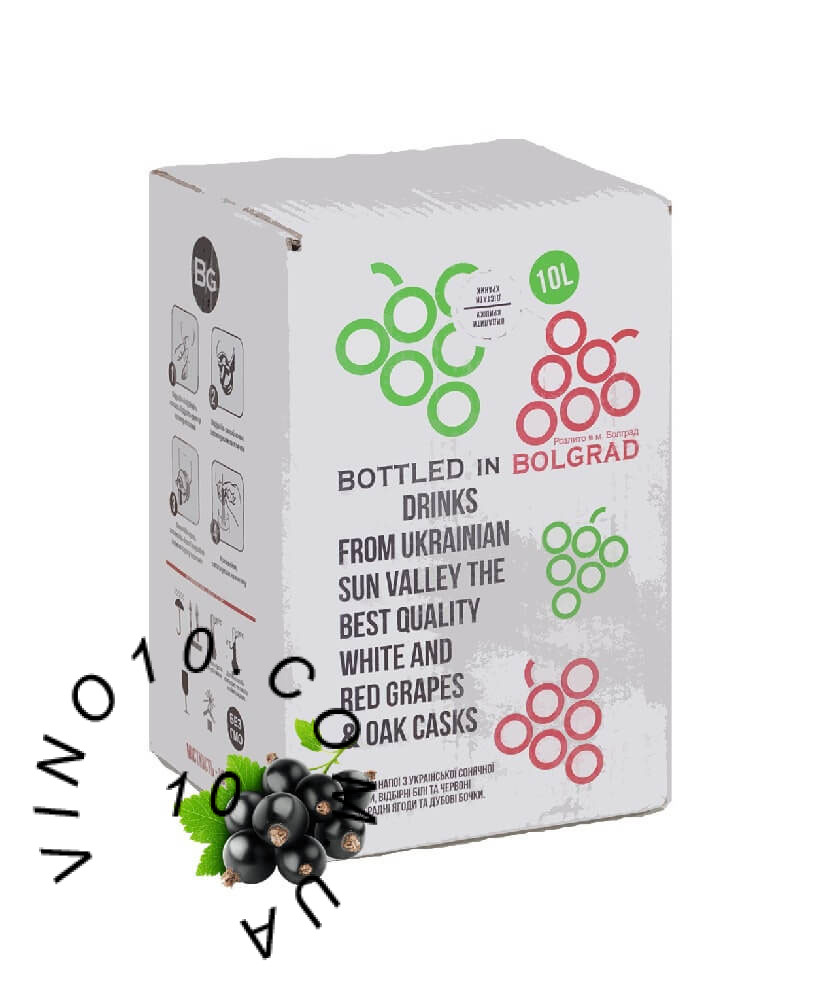 Вино Смородина Болград напівсолодке червоне 10 літрів