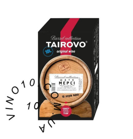 Вино Таїрово Шато Мерсi бiле напiвсолодке 10 літрів bag-in-box