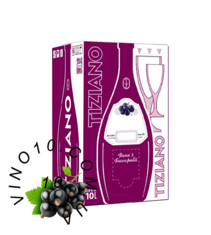 Вино Кристало Россо Tiziano зі смаком смородини 10 літрів bag-in-box