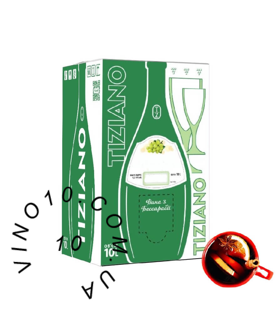 Вино Магія Карпат (Глінтвейн) Тіціано напівсолодке червоне 10 літрів