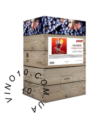 Напій винний виноградний Глінтвейн Пікнік з соком гранату бег-ін-бокс 10 літрів