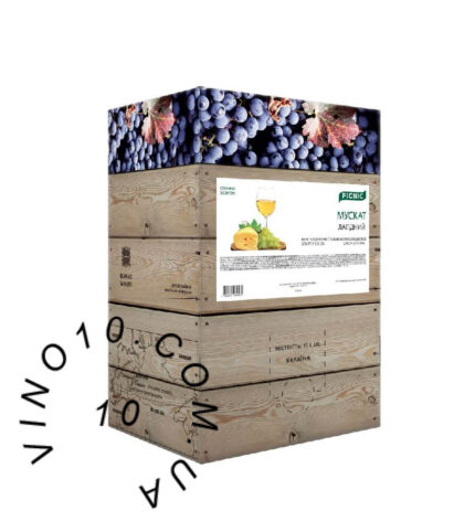 Вино Мускат Лагідний PICNIC Bag-in-Box 10 літрів