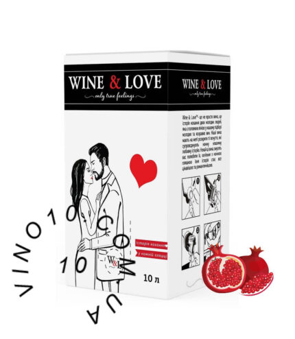 Вино Амур Вайн енд Лав з ароматом гранату Тетрапак 10 літрів