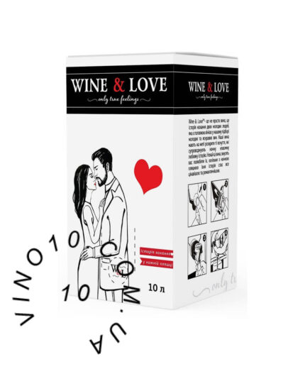 Вино Мерло WINE&LOVE сухе червоне 10 літрів