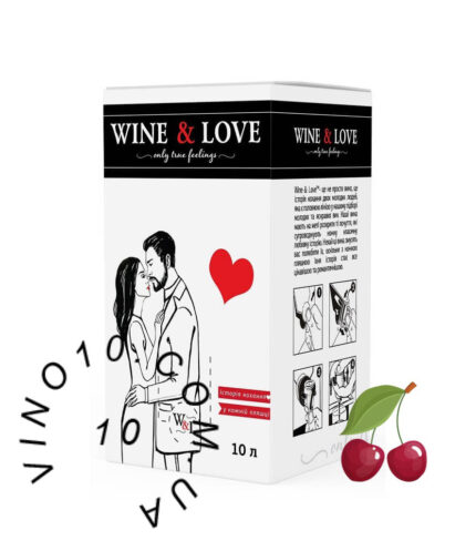 Вино Венеціанська леді WINE&LOVE з ароматом вишні в тетрапаку 10 л