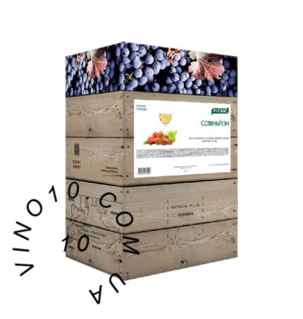 Вино Совіньйон PICNIC сухе біле 10 літрів