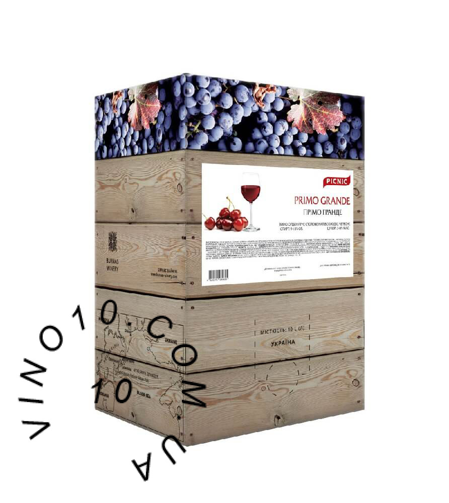 Вино Прімо Гранде Picnic зі смаком вишні 10 літрів