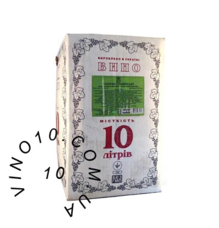 Вино Тамянка Слов'янська Вінлюкс біле напівсолодке 10 літрів